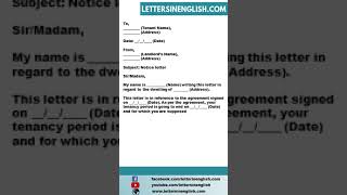 Letter From Landlord To Tenant 30 Days Notice To Vacate