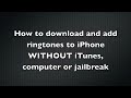 How to download and add free ringtones to iphone without