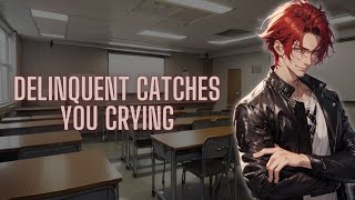 M4A Asmr Delinquent Catches You Crying Bully X Listener Small Fight Wholesome