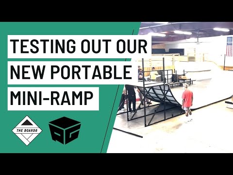 Testing Out Our New Portable Skateboard Ramp