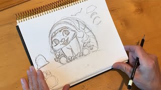 Raya And The Last Dragon | How To Draw Baby Tuk Tuk