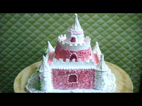 Как сделать торт замок видео