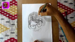 Y Girl Drawing With Pencil. Divya Mitra Hot Drawing. You And Drawing
