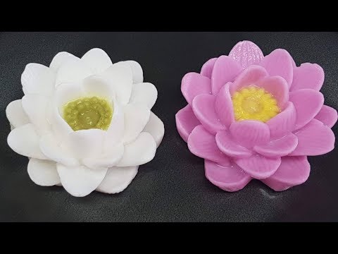 วุ้นแฟนซี I สอนทำวุ้นดอกบัว วิธีทำวุ้นดอกบัวยักษ์ แสนสวย - Lotus Jelly
