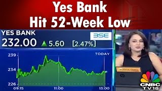 Yes Bank Hit 52-Week Low | Sensex Down By Over 100 Pts | Business Lunch | CNBC Tv18