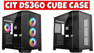 Cheap 50 Budget Dual Chamber Airflow Pc Gaming Case Cit Ds360
