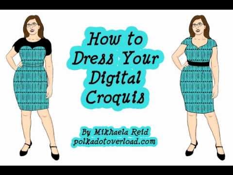 Designer Dress Patterns on Of How I  Try On  Sewing Patterns Using My Customized Digital Dress