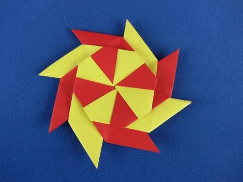 Stella ningja 8 punte How to Make an Origami Eight Pointed Ninja Star 折り紙 