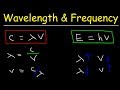 Speed of Light, Frequency, and Wavelength Calculations - Chemistry Practice Problems