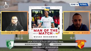 Bodrumspor 3 - 1 Göztepe Maç Sonu | Ahmetcan Aslantepe & Erdi Şimşek