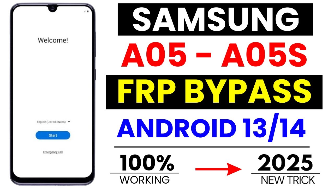 Samsung A05 – A05s FRP Bypass 2025 Android 13/14 Without Samsung A05 – A05s FRP Bypass 2025 Android 13/14 Without
