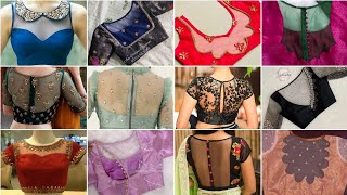 Net Blouse Back Neck Designs Tranding Net Blouse Design Top 30 Letest Net Blouse Design