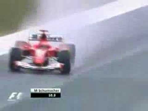 Michael Schumacher-Rain master driving in the rain!!