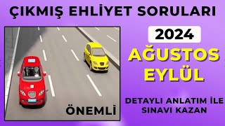Açiklamalara Odaklanin 2024 Ağustos Eylül Ehli̇yet Sorulari Ehli̇yet Sinav Sorulari 2024