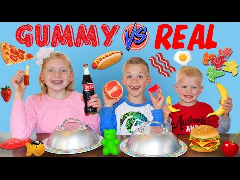Gummy Food vs. Real Food Challenge