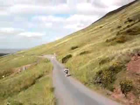 Longboarding in Hay on Wye