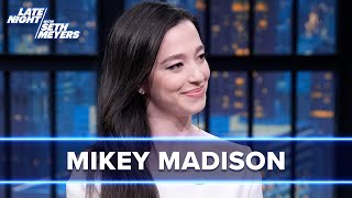 Mikey Madison Finally Sees The Anora Menorah From Sarah Shermans Cut Snl Sketch