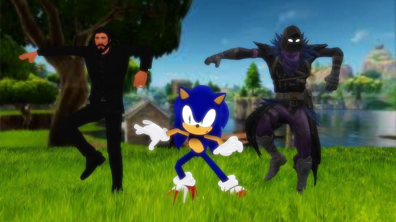 Fortnite dance goes with sonic song