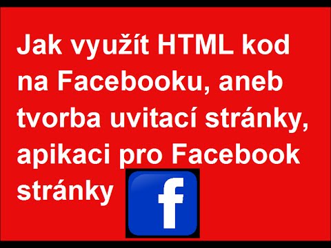 Tip jak využít HTML kod na Facebooku  na stránky