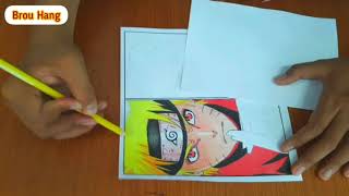 Menggambar Naruto Sage Mode Gambar Anime 2D Pakai Pensil Warna - Brou Hang