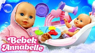 Banyo yapma oyunu. Bebek Annabelle için yeni küvet geliyor! Bebek bakma su