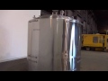 Video Used- Walker Stainless Mix Tank, 1500 Gallon -stock # 43004002