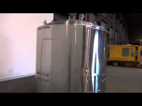 Used- Walker Stainless Mix Tank, 1500 Gallon -stock # 43004002