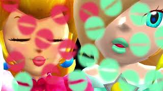 Princess Peach And Princess Rosalina Kissing You Constantly