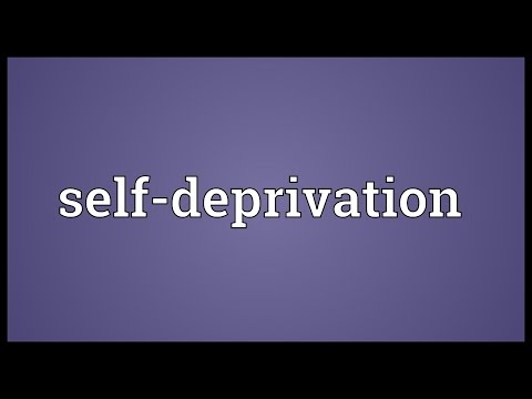 Header of self-deprivation