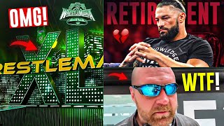 OMG! MASSIVE WrestleMania 40 STAGE CONCEPT 😱💥! | Roman Reigns RETIRED In 2020, J