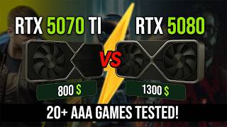 Rtx 5070 Ti Vs Rtx 5080 - 20 Aaa Games Tested At 4K & 1440P