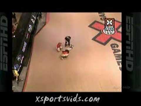 X Games Skateboarder Crash