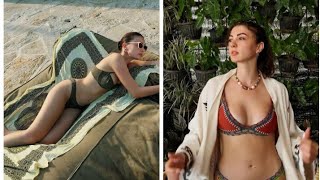 Bali Tatiline Devam Eden Burcu Özberk Verdiği Bikinili Pozlara Beğeni Yağdı