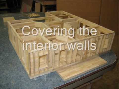 Building A Model House From Popsicle Sticks and Hot Glue - YouTube