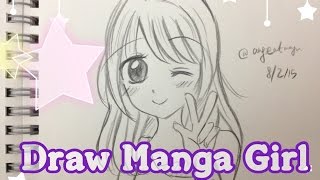 How to draw manga girl