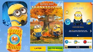 Deable Me Minion Rush Thanksgiving Special Mission Gameplay King Bob Minion And Sporty Kevin