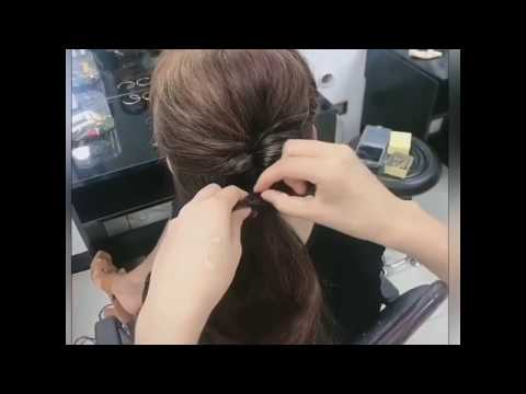 Kiểu tóc búi thấp dành cho mẹ cô dâu. Hạnh Phạm Hairstylist.