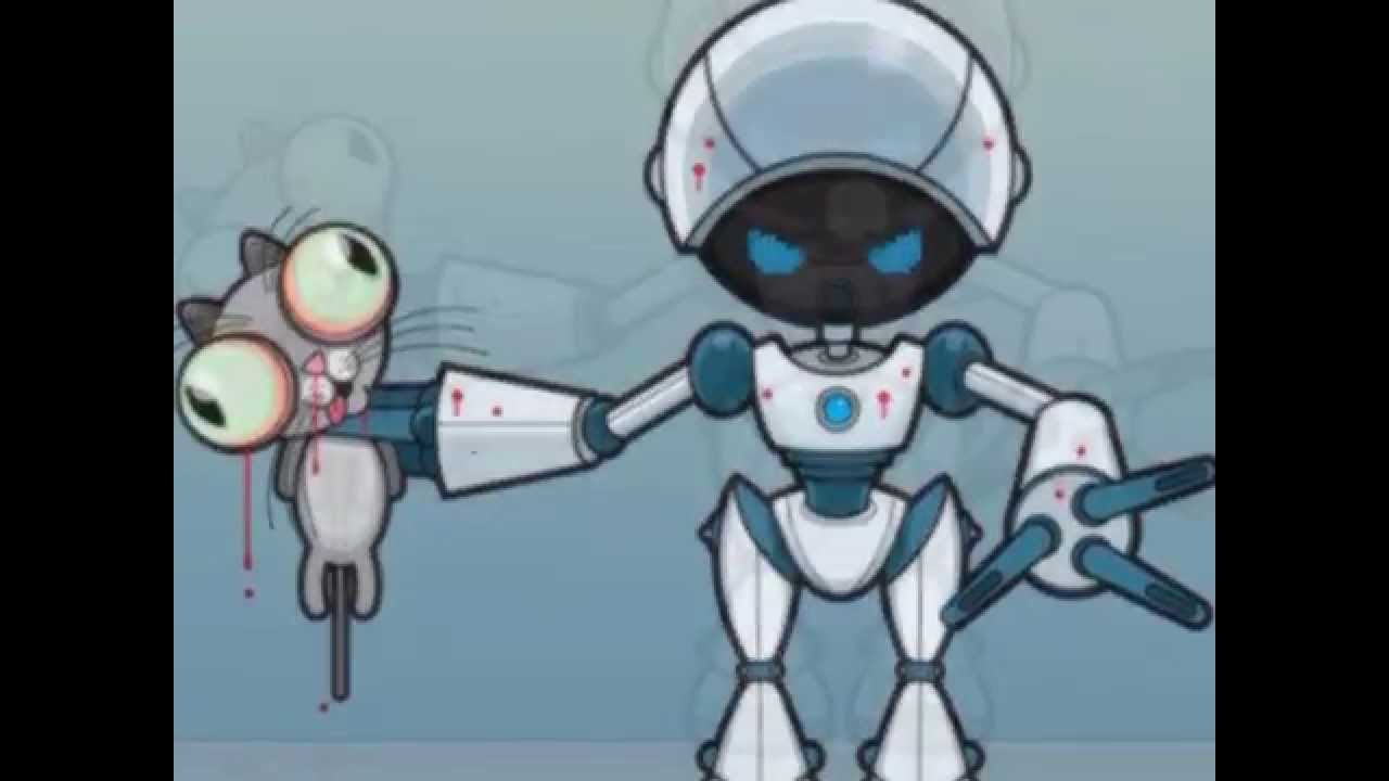 Cartoon robot fuck