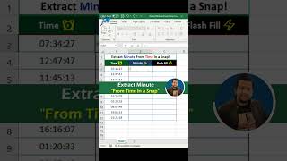 Time-Saving Tip: Extract Minute From Time In a Snap 😮 Excel Formula For Job Inte