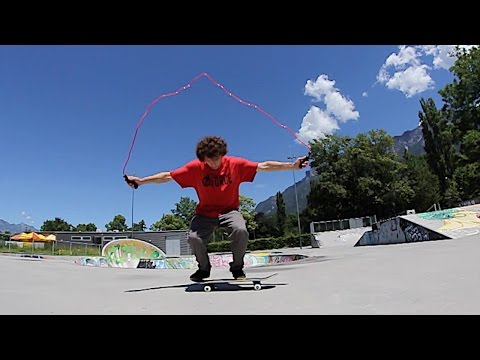 Jump Rope Skate Tricks! - Jonny Giger