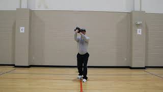 Baseball toss and catch drill