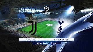 Pes 2018 - Juventus Vs Tottenham Full Match - Uefa Champions League Ucl - Gameplay