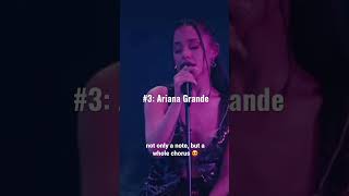 The Top 5 Best Live Whistle Notes #arianagrande #avamax #kellyclarkson #normani 