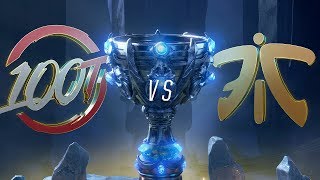 100 vs FNC | Worlds Group Stage Day 2 | 100 Thieves vs Fnatic (2018)