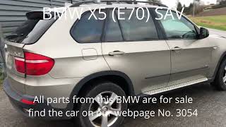 Bmw X5 E70 Sav 3.0D M57N2 2007 Model 3.0L 235Hktransmission Automaticcolor Platin-Bronze Metallic