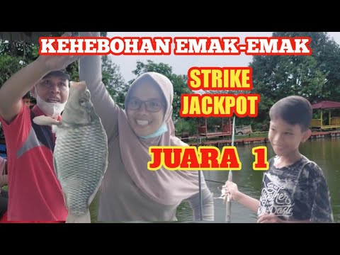 The Power Of EMAK-EMAK, SENSASI Strike IKAN JACKPOT JUARA 1#BEST FISHING vide#MANCING MANIA TERBARU