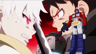 Fire Force- Shinra Vs Sho But I Put The Touch Transformers X Fire Force