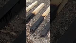 Preserving Wood With Fire, Diesel, And Used Oil