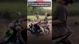 Viral Mayangsari Dibonceng Bambang Trihatmodjo Naik Motor Bebek