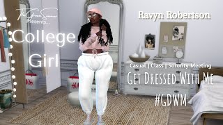 The Sims 4 College Girl Get Dressed With Me No Talking Cas Ts4 Cc Skin Casual Cl Sorority Meeting